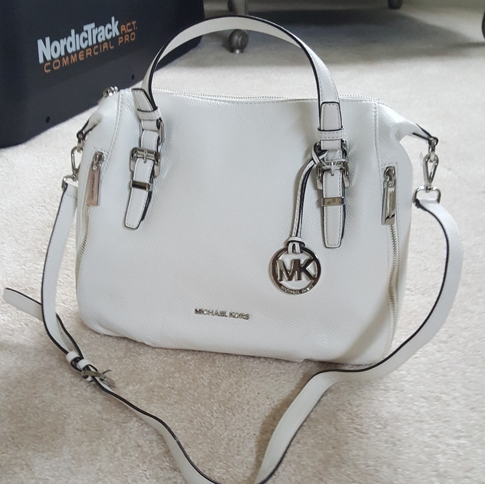 White leather Michael Kors purse